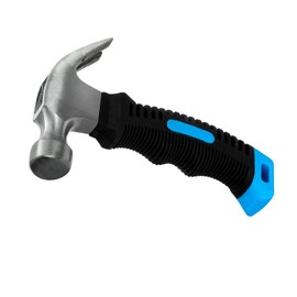 Framing Hammer 8 oz Small Hammer Camping Hammer Claw Hammer with Rubber Handle Stubby Hammers with Smooth Face for Home Repair Camping DIY