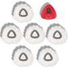 6 Pack Mop Replace Head Compatible with O Cedar EasyWring