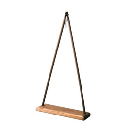 Fenteer Wind Chime Stand Terrariums Hanger Desktop with Flat Base 19.3 inch Wooden Pendant Display Stand Air Plant Holder for Lantern