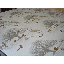 FRYETT'S FABRICS TATTON AUTUMN NEW 100% COTTON FABRIC WOODLAND SCENE DEERS & FOX by Fryetts