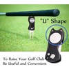 FINGER TEN Golf Divot Repair Tool and 3 US Ball