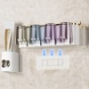 Porta Cepillos Dentales Con 3 Tazas Y Dispensador