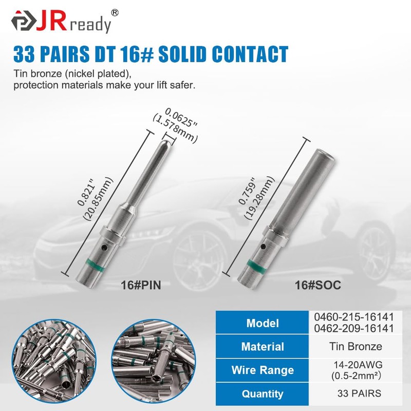 JRready ST6328-6 Deutsch DT Series Connector 5 Kit 6 Pin