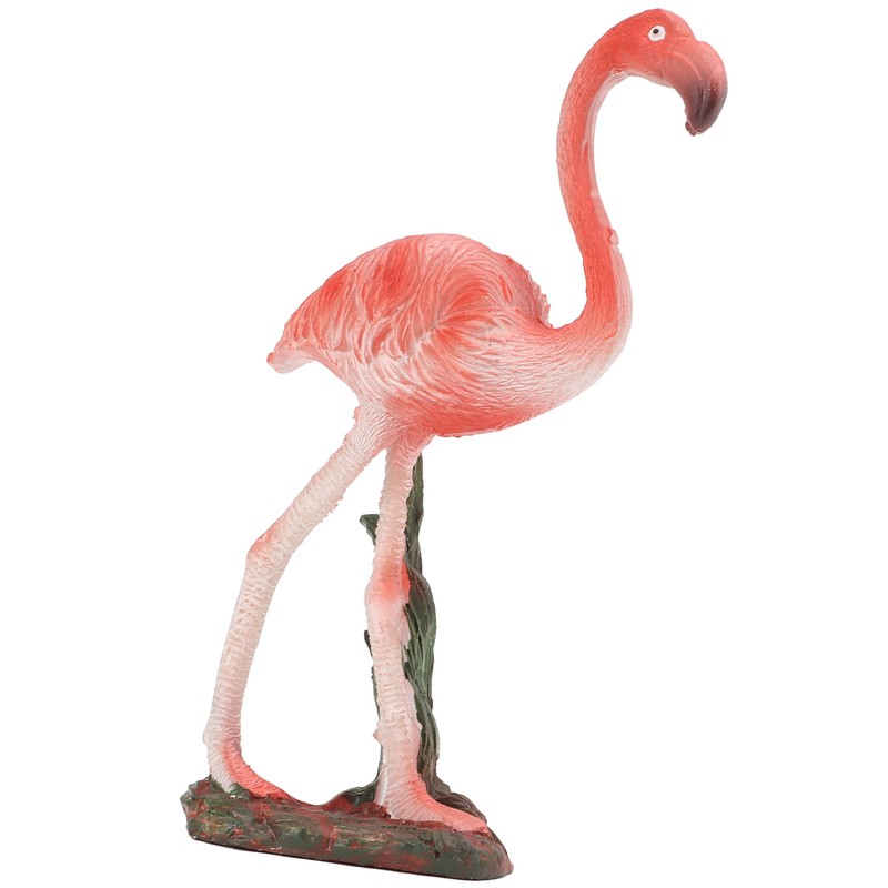 Flamingo Statue Resin Materials Vivid Real Pink Flamingo Ornament for