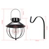 2PCS Solar Powered Energy Vintage P-endant H-anging Light Outdoor Wall
