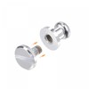 sourcing map 5 Set 6mm Solid Brass Round Head Stud