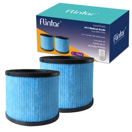 Flintar TPAP002 Replacement Filters, Compatible with TOPPIN TPAP002 Air Purifier Comfy Air C1, 3-in-1 H13 Grade Filtration Set, Part# TPFF002, 2-Pack