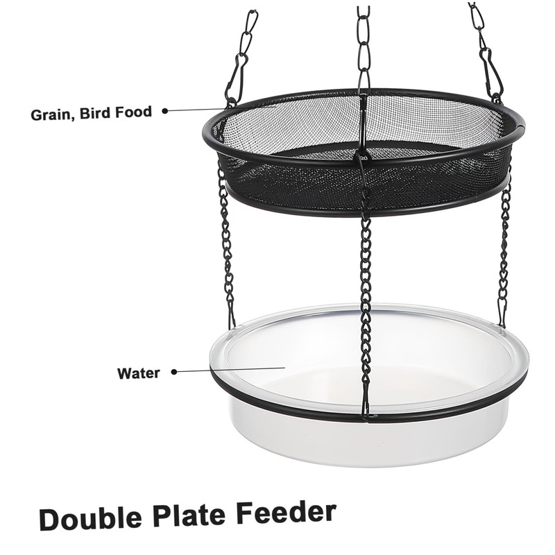 IWOWHERO Hanging Bird Feeder Convenient for Outdoor Use Easy to