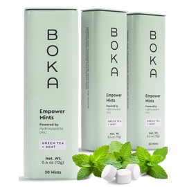 Boka Empower Hydroxyapatite Breath Mints - 3-Pack, 30ct each - Sugar Free - For Dry Mouth - Oral Health and Freshens Breath