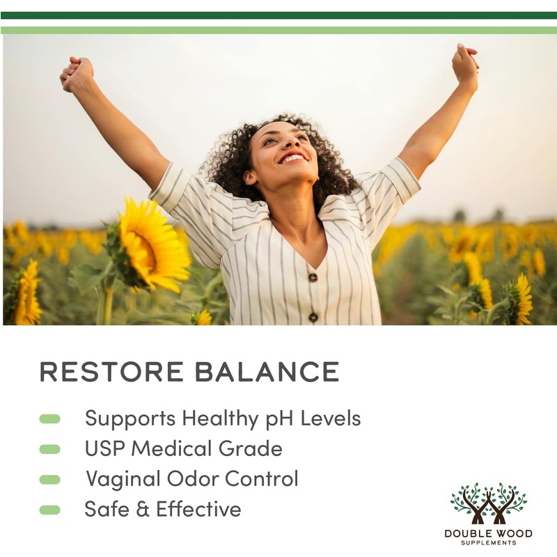 Boric Acid Suppositories (600mg Vaginal Suppository, 60 Count) Supports Vaginal