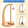 Wool Unwinder, Yarn Roll Holder, Magnetic, Wool Roller, Rotating Wood,