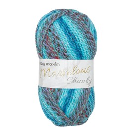 Mary Maxim Marvelous Chunky Yarn “Berry Blast” | 5 Bulky Weight Yarn for Knit and Crochet Projects | 100% Acrylic | 2 Ply – 270 Yards