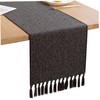 Black Table Runners 13 x 120 Inches Long Rustic Table