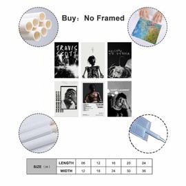 A Set Of 6 Travis Poster, Scott Rap Poster Travis Poster, Scott Rap Creative Poster Travis Poster, Scott Rap Canvas Poster Travis Poster Scott Rapper Music Album Rodeo Canvas Poster Travis Scott Poste