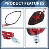 INFINAUTO Motorcycle Rear View Mirrors Bar End Side Mirrors Mount