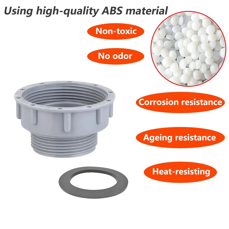 Qrity 1 Piece Kitchen Sink Drain Pipe Joint Thread Hose