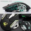 Mouse Gaming Inalámbrico, Ratón Inalámbrico de 2,4 GHz, Recargable Ratón