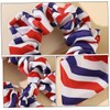 Ipetboom Independence Day Hair Scrunchies Striped Hair Ring Ponytail Holders