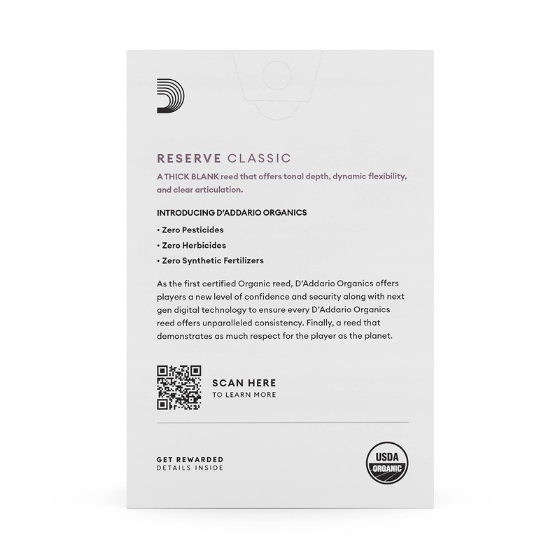 D'Addario WoodWinds Dadario Lead for Bb Clarinet, USDA Organic Certified,