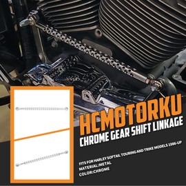 HCmotorku Motorcycle Shift Linkage Gear Shifter Linkage Fit for Harley Touring Road Glide Electra Glide Road King Street Glide Trikes Softail 1986-later Chrome