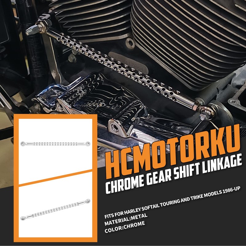 HCmotorku Motorcycle Shift Linkage Gear Shifter Linkage Fit for Harley