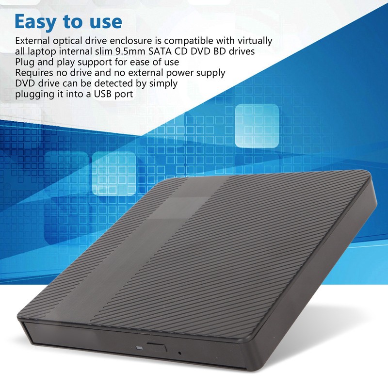 External Optical Disc Drive Enclosure Kit Ultra Slim Type C