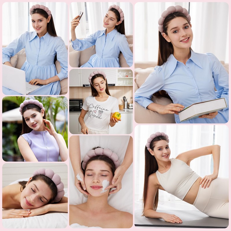 Juego de diadema y pulsera de spa – Bonitos puños