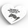 Global Designs Grey And White Cat Home Protected Attack Cat