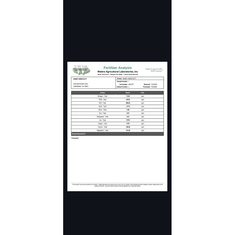 Pee Dee Organics Crop Geeks (Pot Ash) Bloom Setter Bloom