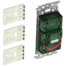 Panasonic Cosmo Series Wide 21 WTC52646W Embedded Bathroom Ventilation Fan Switch Set, Firefly Switch B, "On" and "Off" Display Switch 4A, Strong and Weak Switch, White