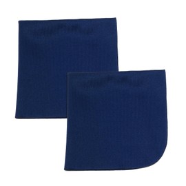 Calabria 2 Pack Microfiber Cleaning Cloth Navy Blue MA018 Cleans Eyeglasses Lens TV Phone Screens Cameras Sunglasses Glasses