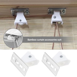 YINETTECH 2PCS Cord Idler Pulley & 2PCS Cord Lock Mechanism Swivel Type Roman Shade Cord Lock Window Blind Lock Home Blinds & Shades Accessories