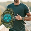 Wristwatch Men's Digital Sports Multifunction LED Display Outdoor Wristwatch, 03-black,