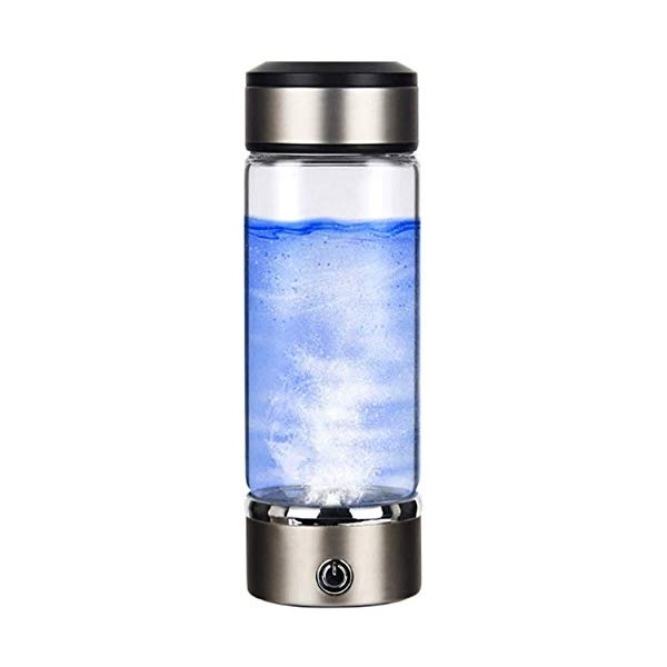 DQXY Hydrogen Water Bottle, Portable Hydrogen Water Ionizer Machine, Hydrogen Rich Water Glass Health Cup for Home Travel
