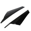 2pcs Rear Window Side Spoiler ABS Glossy Black Wing Trim