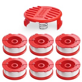 CMZST0653 Weed Eater String Compatible with Craftsman Weed Wacker, 7Pack 0.065" 30Ft String Trimmer Replacement Line, Auto Feed Weed Eater String Line for Craftsman String Trimmer Edger(6Spool, 1Cap)