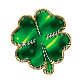 GT Graphics Four Leaf Clover - Vinyl Sticker Waterproof Decal