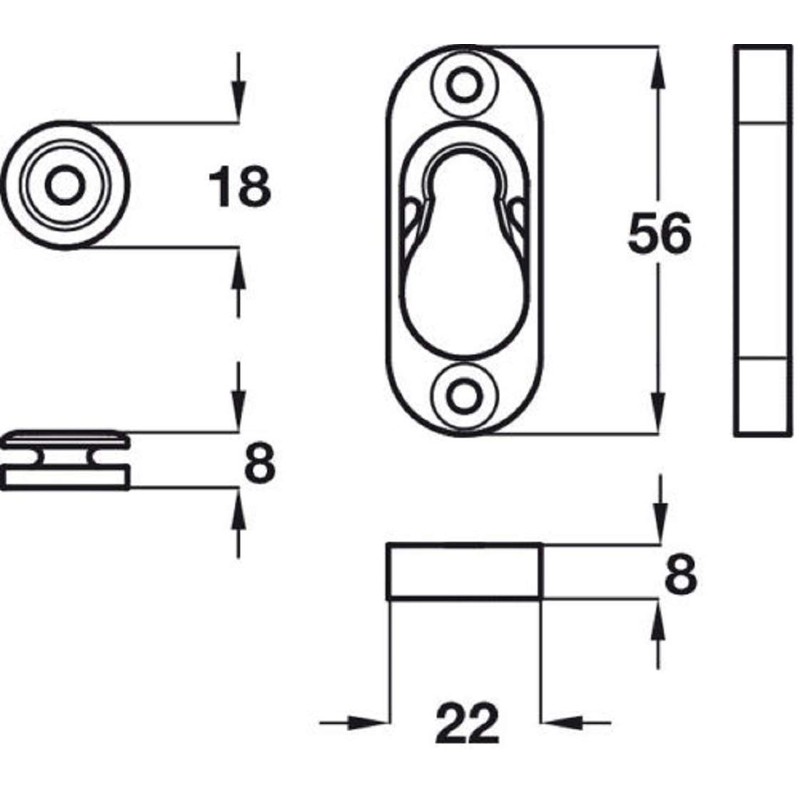 Button Fix Type 1 Flush Bracket Marker Guide Kit Connecting