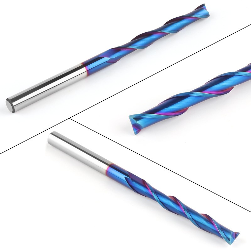 EANOSIC Extra Long 4 Inch Upcut Spiral Router Bit 1/4