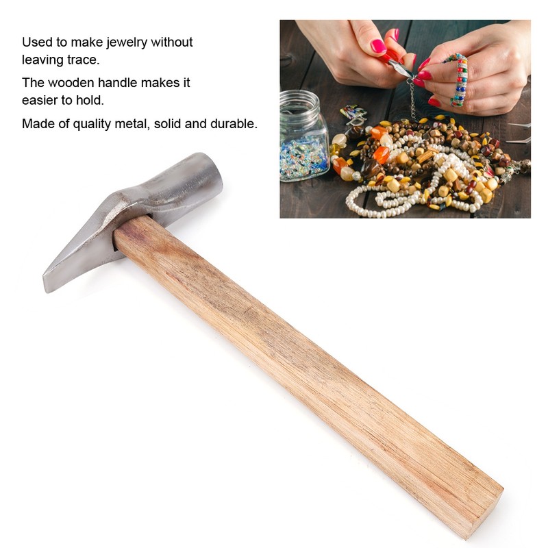 Stainless Steel Hammer Jewelry Making DIY Tool for Gold Silver(M)