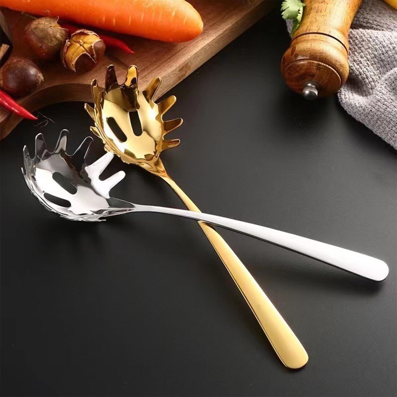 Stainless Steel Pasta Spoon, Spaghetti Spoon Server, Spaghetti Fork with