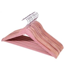 American Red Cedar Hangers 30 Pack, Wooden Suit Hangers with 360° Swivel Hook, Smooth Surface Slim Cedar Wood Coat Hangers, Great for Refresh Closet