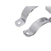 MZ 2-piece exhaust clamp with bracket, chromed, rear - for