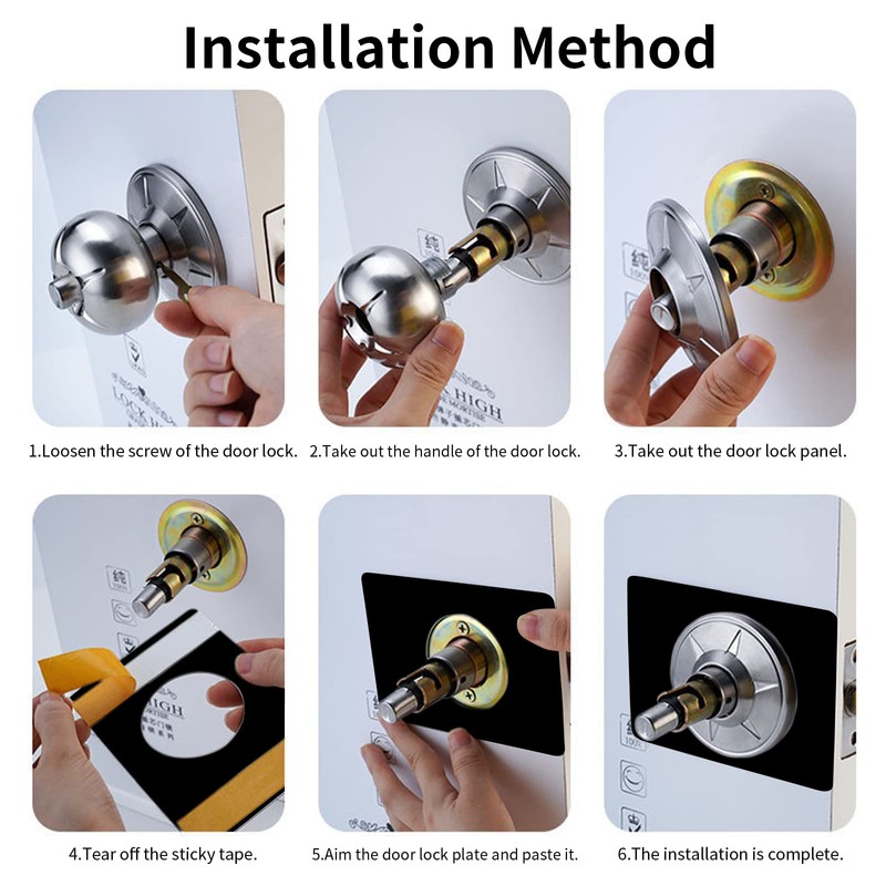 Door Lock Repair Plate, Stainless Steel Door Lock Fixing Plate