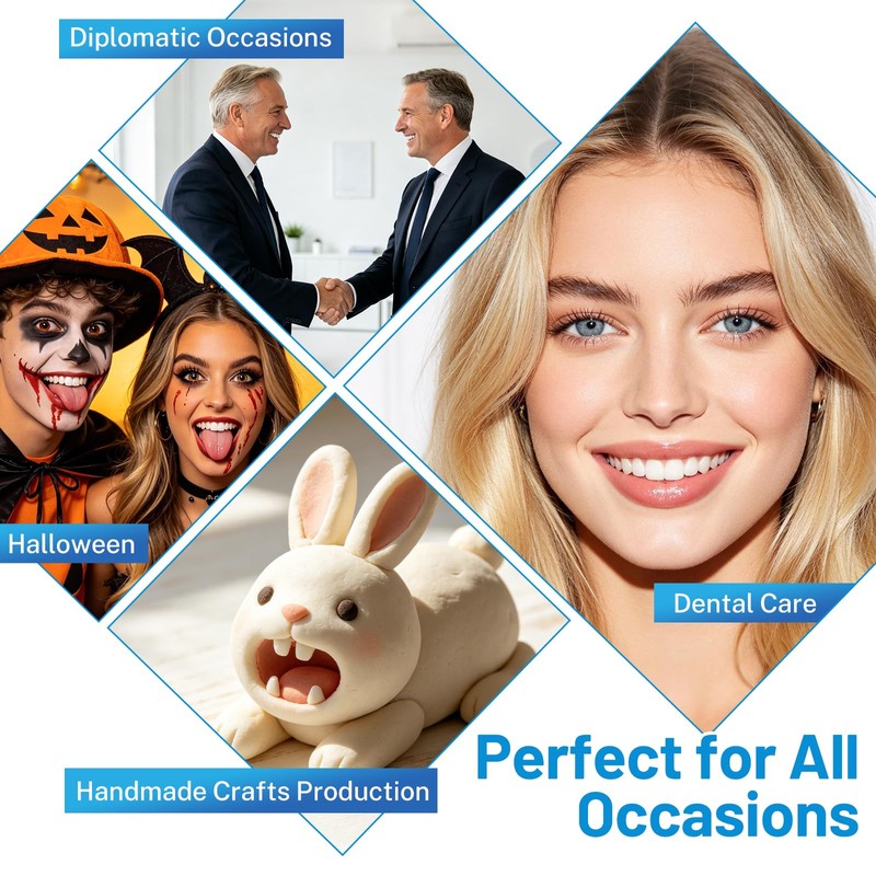 Temporary Cosmetic Tooth Kit – Moldable Tooth Beads for Missing