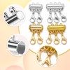 4Pcs Magnetic Necklace Clasps with Layering Separator, Multi Necklace Clasp