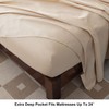 Levoo 100% Egyptian Cotton Sheets King Size Set 18"-24" Extra