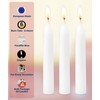 Ner Mitzvah Classic White Taper Candles – 7 Inch Candles