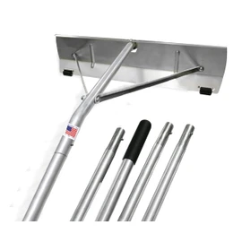USA-Made Snow Roof Rake - 21 Feet with Shingle Saver Rollers