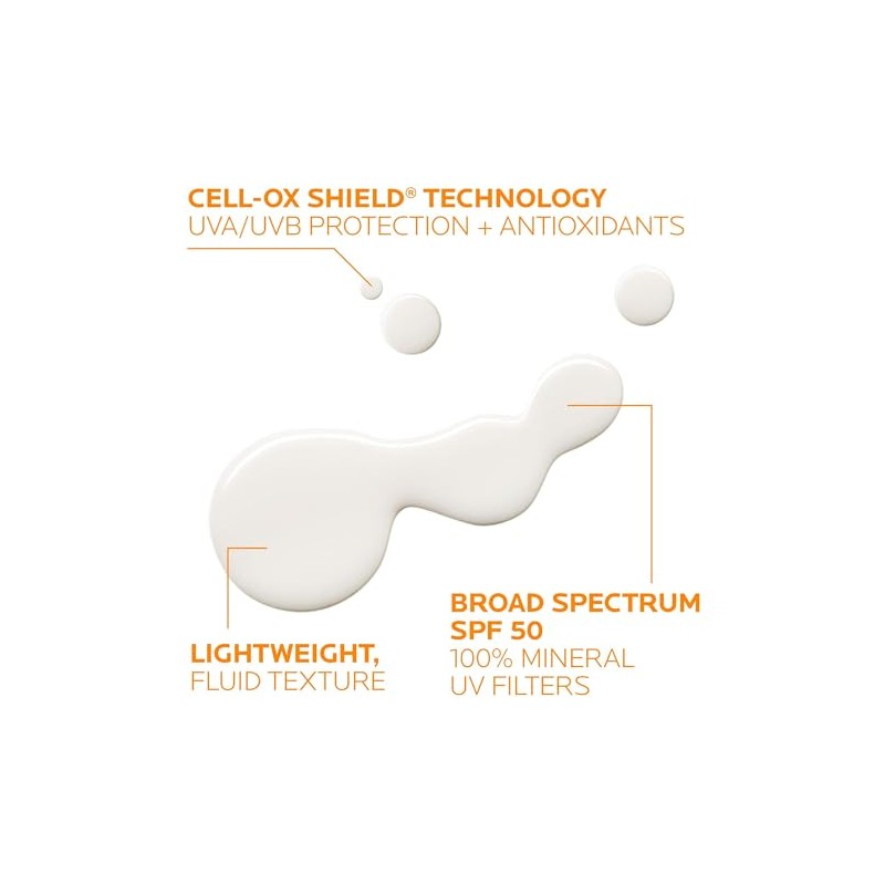 La Roche-Posay Anthelios Sunscreen SPF 50, Ultra-Light Fluid Broad Spectrum